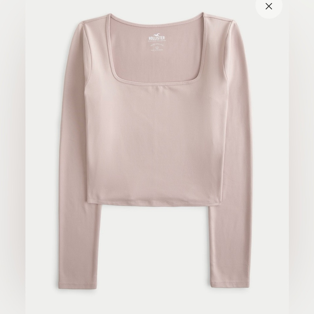Pink Hollister Long Sleeve Top